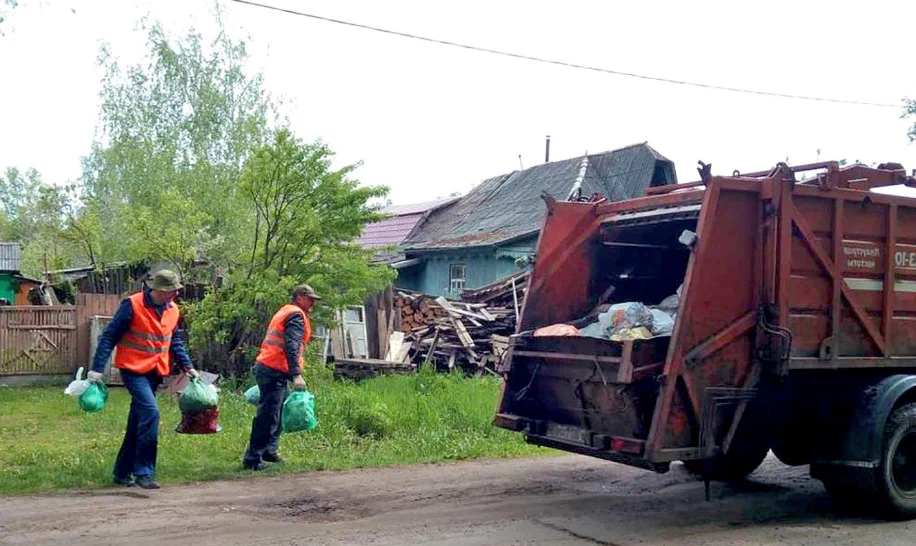 Вывоз мусора из частного дома в Вологде в октябре